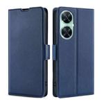 For Huawei Enjoy 60 Pro / nova 11i Ultra-thin Voltage Side Buckle Horizontal Flip Leather Phone Case(Blue)