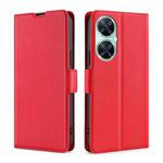 For Huawei Enjoy 60 Pro / nova 11i Ultra-thin Voltage Side Buckle Horizontal Flip Leather Phone Case(Red)