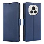 For Honor Magic6 Pro Ultra-thin Voltage Side Buckle Horizontal Flip Leather Phone Case(Blue)