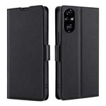 For Honor 200 Lite 5G Global Ultra-thin Voltage Side Buckle Horizontal Flip Leather Phone Case(Black)