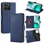 For Honor X8c 4G Ultra-thin Voltage Side Buckle Horizontal Flip Leather Phone Case(Blue)