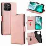For Honor X8c 4G Ultra-thin Voltage Side Buckle Horizontal Flip Leather Phone Case(Rose Gold)