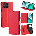 For Honor X8c 4G Ultra-thin Voltage Side Buckle Horizontal Flip Leather Phone Case(Red)
