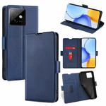 For Honor X60 GT 5G Ultra-thin Voltage Side Buckle Horizontal Flip Leather Phone Case(Blue)