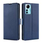 For ZTE Blabe V41 Smart 4G Ultra-thin Voltage Side Buckle Horizontal Flip Leather Phone Case(Blue)