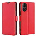 For ZTE Anshin Family Ultra-thin Voltage Side Buckle Horizontal Flip Leather Phone Case(Red)