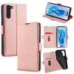 For ZTE nubia S 5G A403ZT Ultra-thin Voltage Side Buckle Horizontal Flip Leather Phone Case(Rose Gold)