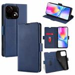 For ZTE Blade A35e 4G Ultra-thin Voltage Side Buckle Horizontal Flip Leather Phone Case(Blue)