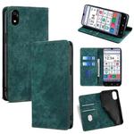 For ZTE Kantan Sumaho 4 A402ZT RFID Anti-theft Brush Magnetic Leather Phone Case(Green)
