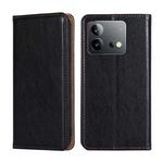 For vivo iQOO Neo 8 / 8 Pro 5G Gloss Oil Solid Color Magnetic Leather Phone Case(Black)