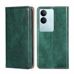 For vivo S17 5G / S17 Pro 5G Gloss Oil Solid Color Magnetic Leather Phone Case(Green)