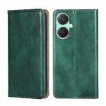 For vivo Y27 4G Gloss Oil Solid Color Magnetic Leather Phone Case(Green)