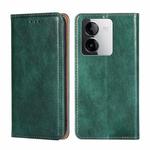 For vivo Y78T 5G / iQOO Z8x 5G Gloss Oil Solid Color Magnetic Leather Phone Case(Green)
