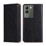 For vivo V29e 5G Gloss Oil Solid Color Magnetic Leather Phone Case(Black)