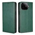 For vivo iQOO Z9 Turbo Gloss Oil Solid Color Magnetic Leather Phone Case(Green)