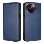 For vivo V30e 5G Global Gloss Oil Solid Color Magnetic Leather Phone Case(Blue)