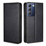 For vivo Y100 5G IDN Gloss Oil Solid Color Magnetic Leather Phone Case(Black)