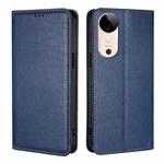 For vivo S19 Gloss Oil Solid Color Magnetic Leather Phone Case(Blue)