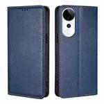 For vivo S19 Pro Gloss Oil Solid Color Magnetic Leather Phone Case(Blue)