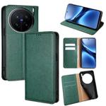 For vivo X200 Pro 5G Gloss Oil Solid Color Magnetic Leather Phone Case(Green)