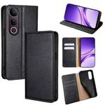 For vivo V50 Lite 5G Gloss Oil Solid Color Magnetic Leather Phone Case(Black)