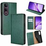 For vivo V50 Lite 5G Gloss Oil Solid Color Magnetic Leather Phone Case(Green)