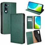 For vivo Y29s 5G / Y04 4G Gloss Oil Solid Color Magnetic Leather Phone Case(Green)
