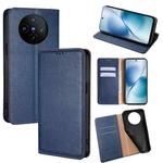 For vivo X200s 5G Gloss Oil Solid Color Magnetic Leather Phone Case(Blue)