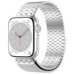 For Apple Watch 8 41mm Magnetic Buckle Stainless Steel Metal Watch Band(Silver)