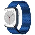 For Apple Watch SE 2022 44mm Magnetic Buckle Stainless Steel Metal Watch Band(Blue)