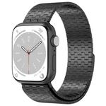 For Apple Watch 5 44mm Magnetic Buckle Stainless Steel Metal Watch Band(Black)