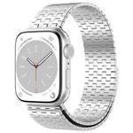 For Apple Watch 38mm Magnetic Buckle Stainless Steel Metal Watch Band(Silver)