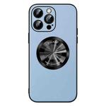 For iPhone 15 Pro SULADA Microfiber Leather MagSafe Magnetic Phone Case(Sierra Blue)