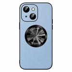 For iPhone 15 Plus SULADA Microfiber Leather MagSafe Magnetic Phone Case(Sierra Blue)