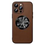For iPhone 13 Pro Max SULADA Microfiber Leather MagSafe Magnetic Phone Case(Brown)