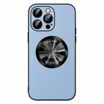 For iPhone 13 Pro Max SULADA Microfiber Leather MagSafe Magnetic Phone Case(Sierra Blue)