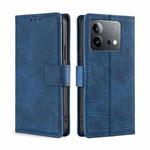 For vivo iQOO Neo 8 / 8 Pro 5G Skin Feel Crocodile Magnetic Clasp Leather Phone Case(Blue)