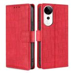 For vivo S19 Pro Skin Feel Crocodile Magnetic Clasp Leather Phone Case(Red)