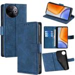 For vivo Y39 5G Global Skin Feel Crocodile Magnetic Clasp Leather Phone Case(Blue)