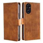 For Honor 200 5G Skin Feel Crocodile Magnetic Clasp Leather Phone Case(Brown)