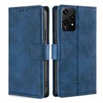 For Honor 200 Lite 5G Global Skin Feel Crocodile Magnetic Clasp Leather Phone Case(Blue)