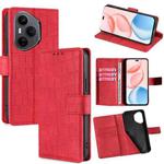 For Honor 400 Pro Global 160.8mm Skin Feel Crocodile Magnetic Clasp Leather Phone Case(Red)