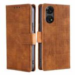 For ZTE Anshin Family Skin Feel Crocodile Magnetic Clasp Leather Phone Case(Brown)