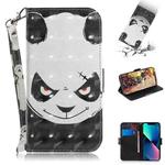 For iPhone 15 Plus 3D Colored Horizontal Flip Leather Phone Case(Angry Bear)