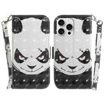 For iPhone 16 Pro Max 3D Colored Horizontal Flip Leather Phone Case(Angry Bear)