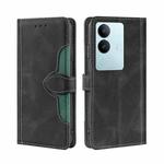 For vivo S17 5G / S17 Pro 5G Skin Feel Magnetic Buckle Leather Phone Case(Black)