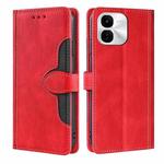 For vivo iQOO Z9x 5G Skin Feel Magnetic Buckle Leather Phone Case(Red)