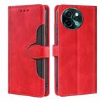 For vivo Y38 5G / T3x 5G Global Skin Feel Magnetic Buckle Leather Phone Case(Red)