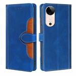 For vivo S19 5G Skin Feel Magnetic Buckle Leather Phone Case(Blue)