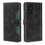 For Honor 200 5G Skin Feel Magnetic Buckle Leather Phone Case(Black)